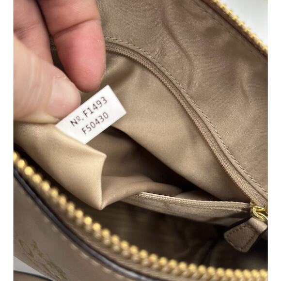 Coach F50430 Authenticated Bennett Mini Satchel,‎ Beige Sand Top Handle Bag - Picture 12 of 15